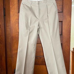 BROOKS BROTHERS pleated front dressy KHAKI women's size 12 new w/o tags